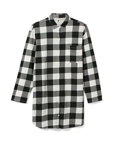 Damen-Nachthemd, Baumwolle schwarz schwarz - 23490139BLACK - HEMA