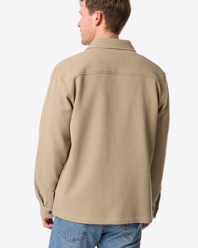 Herren-Oberhemd Stef, Waffelstruktur beige beige - 2101840BEIGE - HEMA