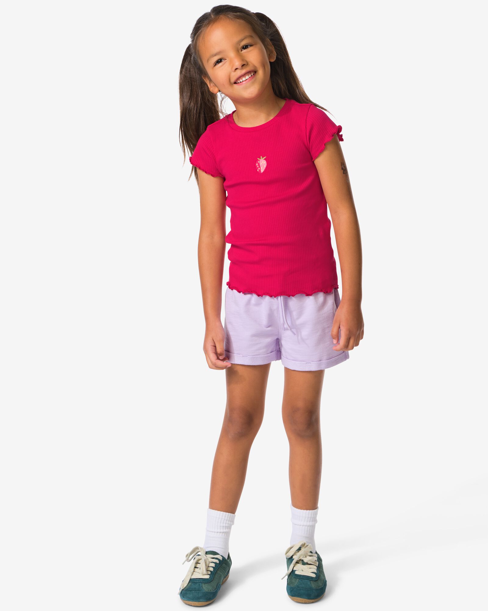 Kinder-Sweatshorts bequeme Passform lila lila - 30846334LILAC - HEMA