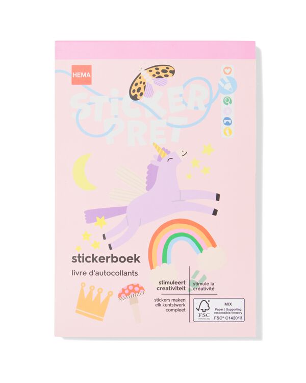 stickerboek fantasie - 15900323 - HEMA