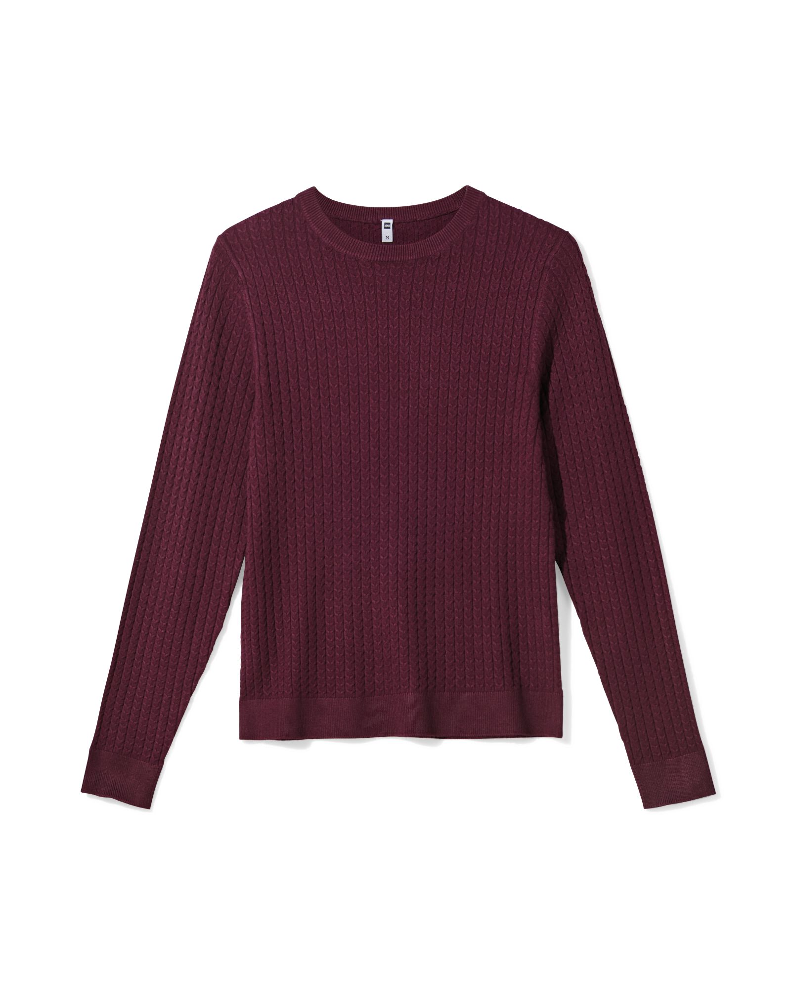 Damen-Pullover, Livia, Zopfmuster bordeauxrot bordeauxrot - 36205340BURGUNDYRED - HEMA
