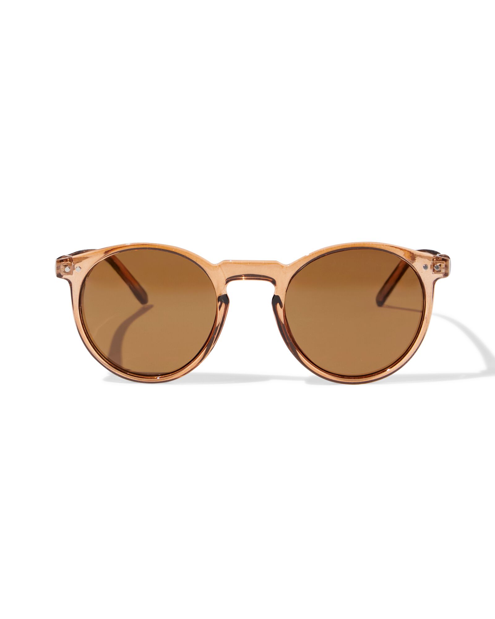 dameszonnebril rond bruin - 12500362 - HEMA