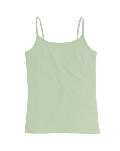 débardeur femme stretch coton vert clair vert clair - 19610561LIGHTGREEN - HEMA