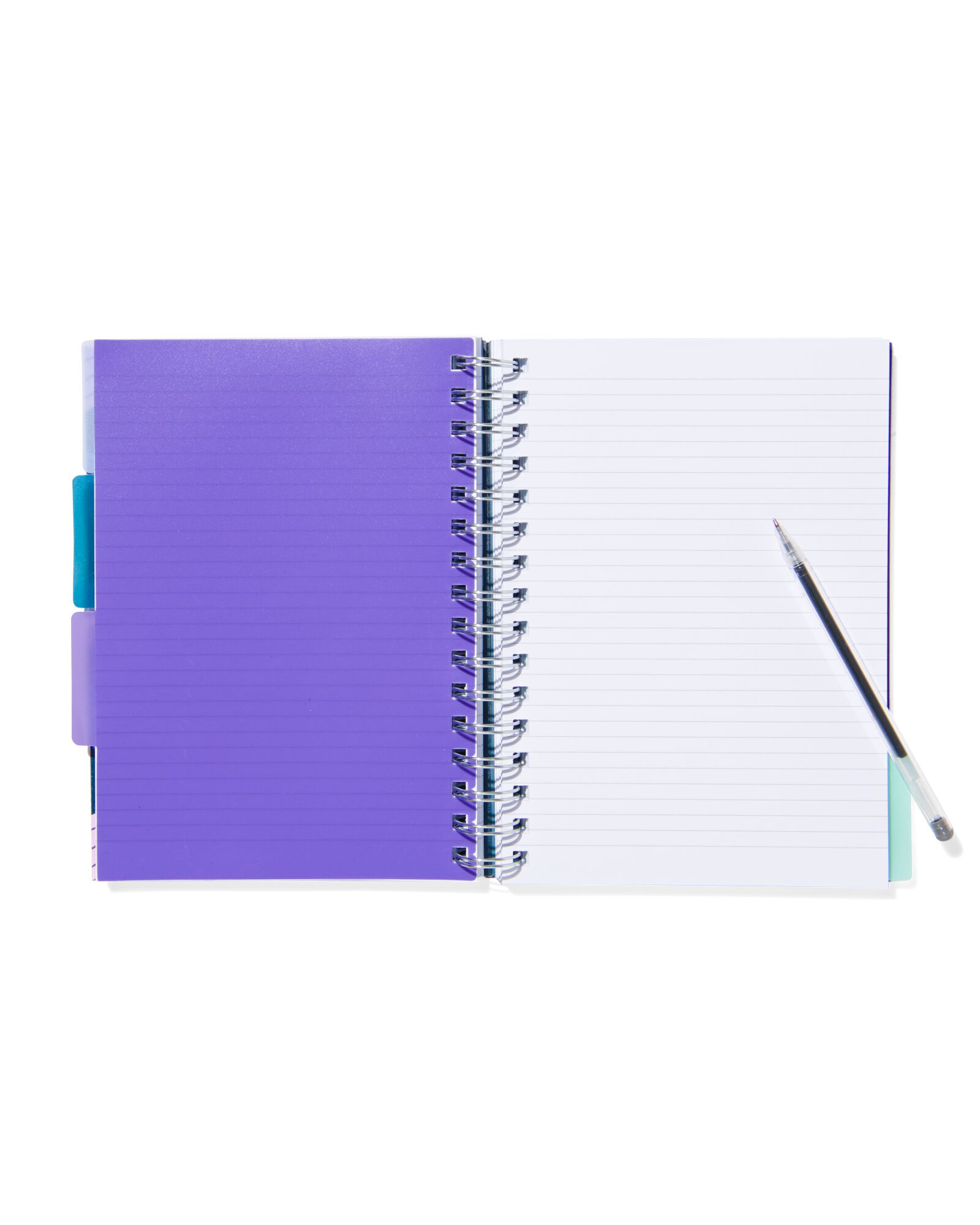 cahier &agrave; spirale 4-en-1 A5 lign&eacute; - 14170157 - HEMA