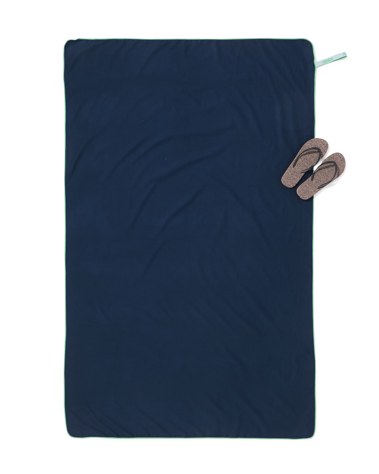 strandlaken 110x175cm microvezel donkerblauw - 5250045 - HEMA