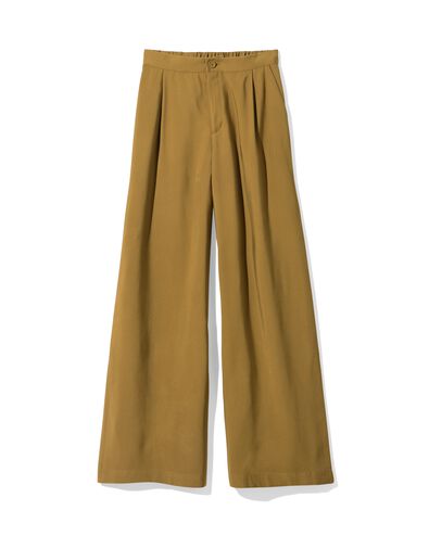 damesbroek Sarie regular fit groen groen - 36207620GREEN - HEMA