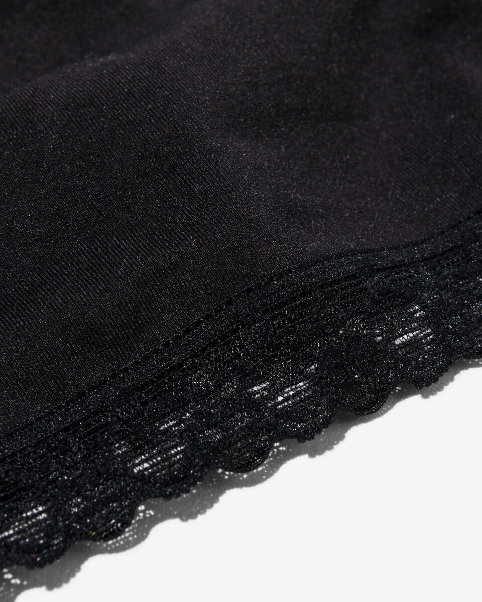 string femme sans coutures dentelle noir L - 19650103 - HEMA