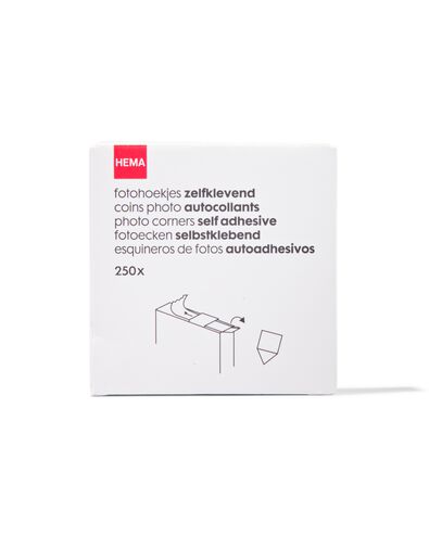 250-Pack Fotoecken, selbstklebend - 14650024 - HEMA