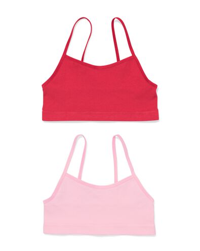 Kinder-Oberteile nahtlos &ndash; 2 St&uuml;ck rosa rosa - 19360370PINK - HEMA