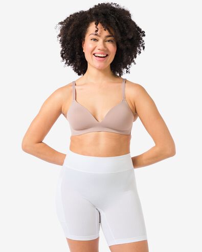 dames fietsshort real lasting cotton wit wit - 1000019864 - HEMA