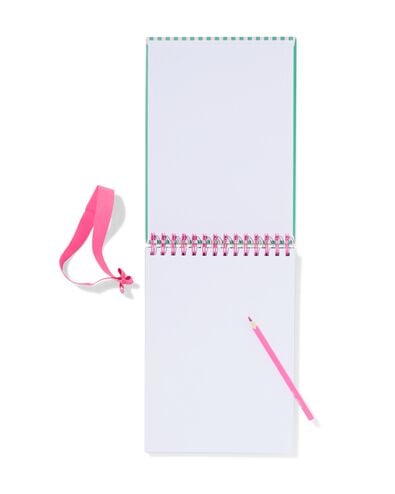 hobbyboek 27x18.5cm turqoise - 14100241 - HEMA