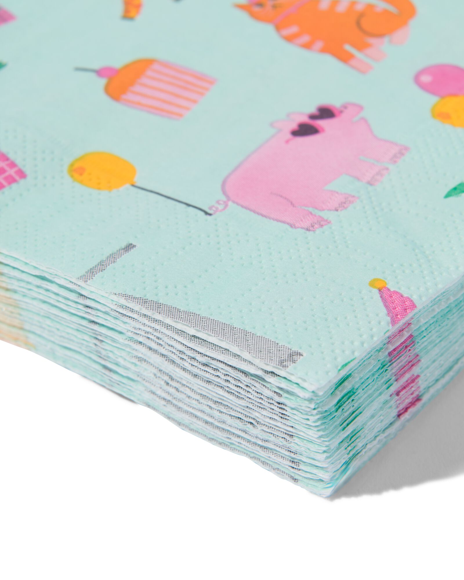 servetten 24x24cm party animal - 14250188 - HEMA