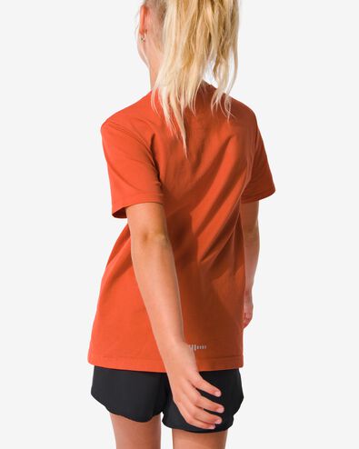t-shirt de sport enfant sans coutures orange 134/140 - 36090278 - HEMA