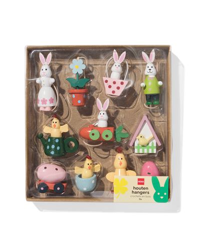 pendentifs 7 cm bois P&acirc;ques - lot de 11 - 25830058 - HEMA