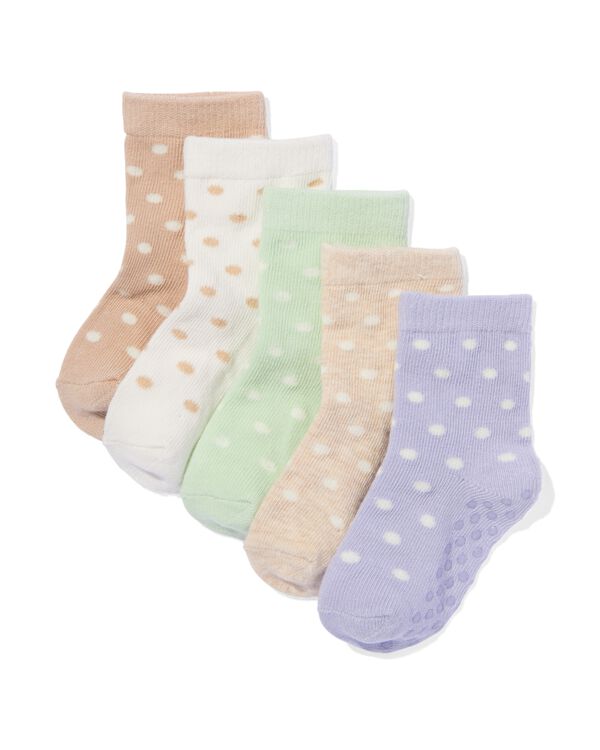 5 paires de chaussettes bébé avec du coton lilas lilas - 4740045LILAC - HEMA
