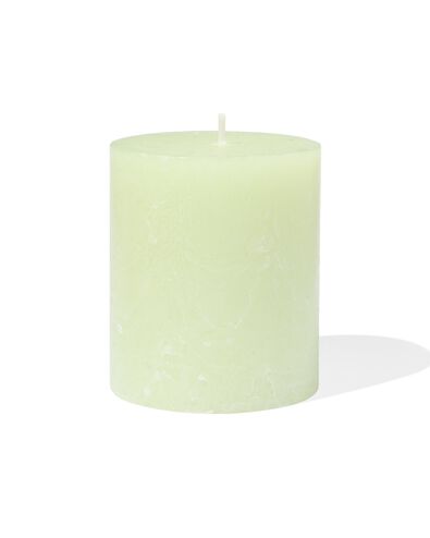 bougie rustique &Oslash; 7x8 vert clair vert menthe 7 x 8 - 13504008 - HEMA