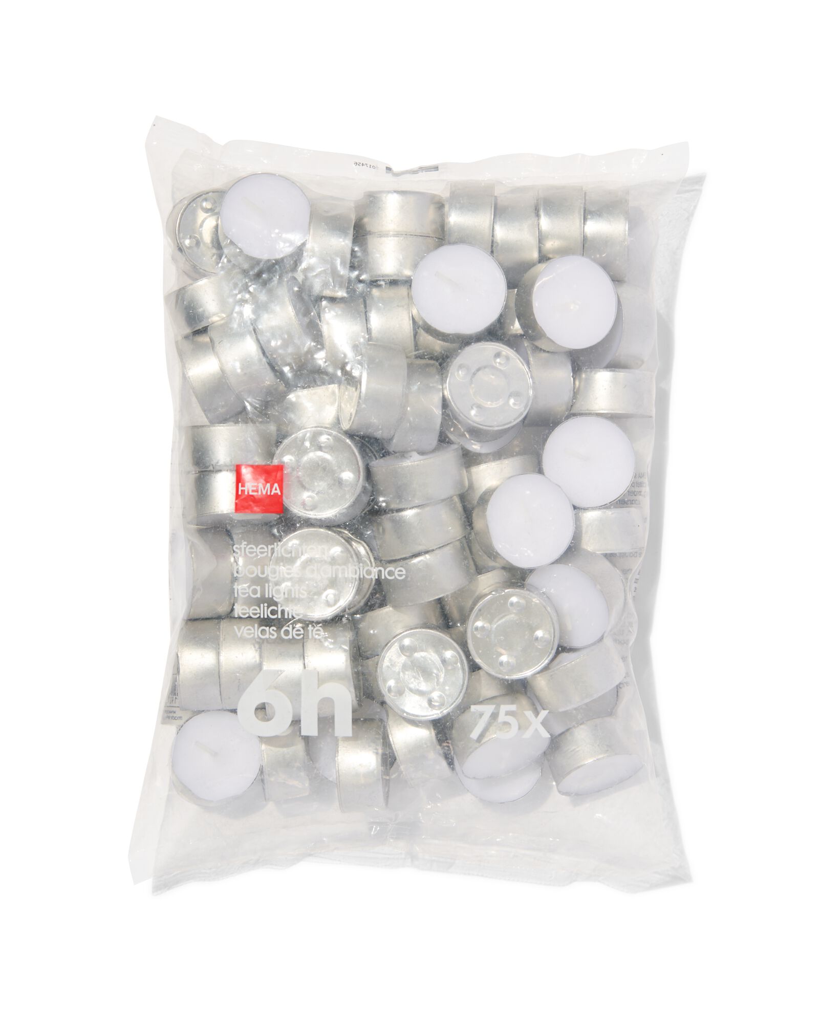 bougies d'ambiance 6 heures de combustion - 75 pi&egrave;ces - 13500064 - HEMA