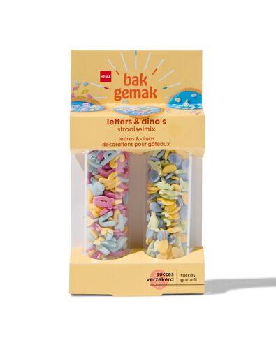 versierplezier strooiselmix letters en dinos - 10250057 - HEMA