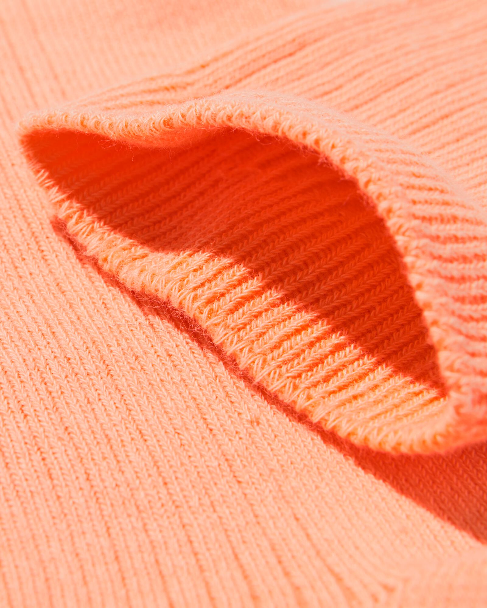 chaussettes c&ocirc;tel&eacute;es femme orange clair - 4290470LIGHTORANGE - HEMA