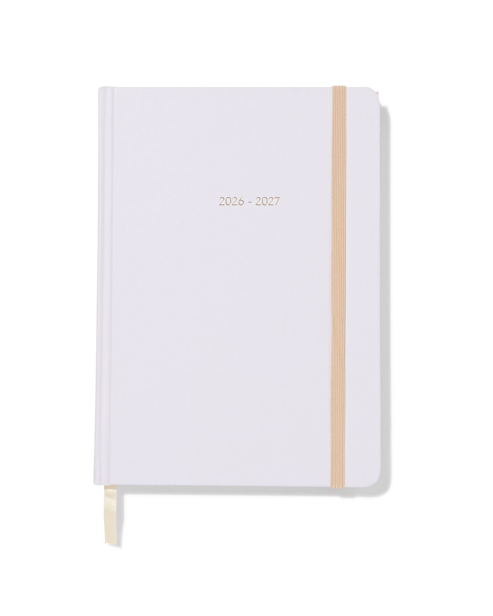 schoolagenda 18-maanden 2026-2027 15.5x21.5cm cr&egrave;me - 14505670 - HEMA