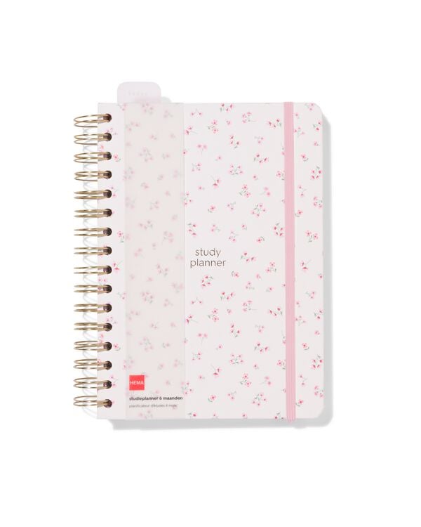 planificateur d'&eacute;tude 16,4x22,5cm fleurs - 14505662 - HEMA