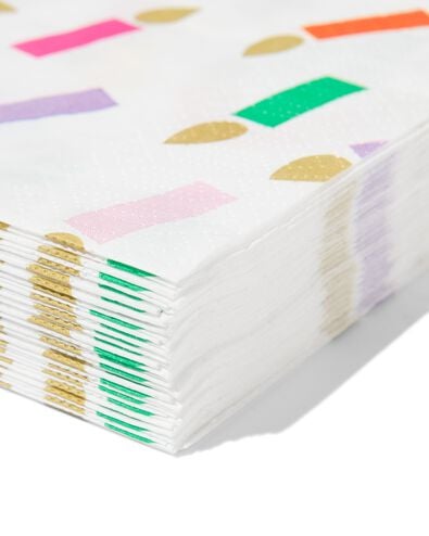 serviettes 33 x 33 cm papier couleur - 20 pi&egrave;ces - 14250329 - HEMA