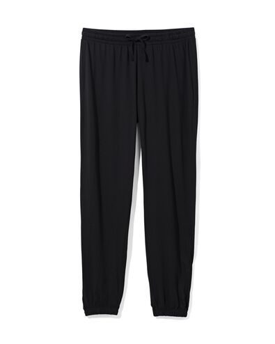 Damen-Pyjamahose, Baumwollanteil schwarz schwarz - 23470240BLACK - HEMA