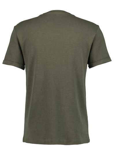 Herren-T-Shirt, geriffelt grün grün - 1000014895 - HEMA