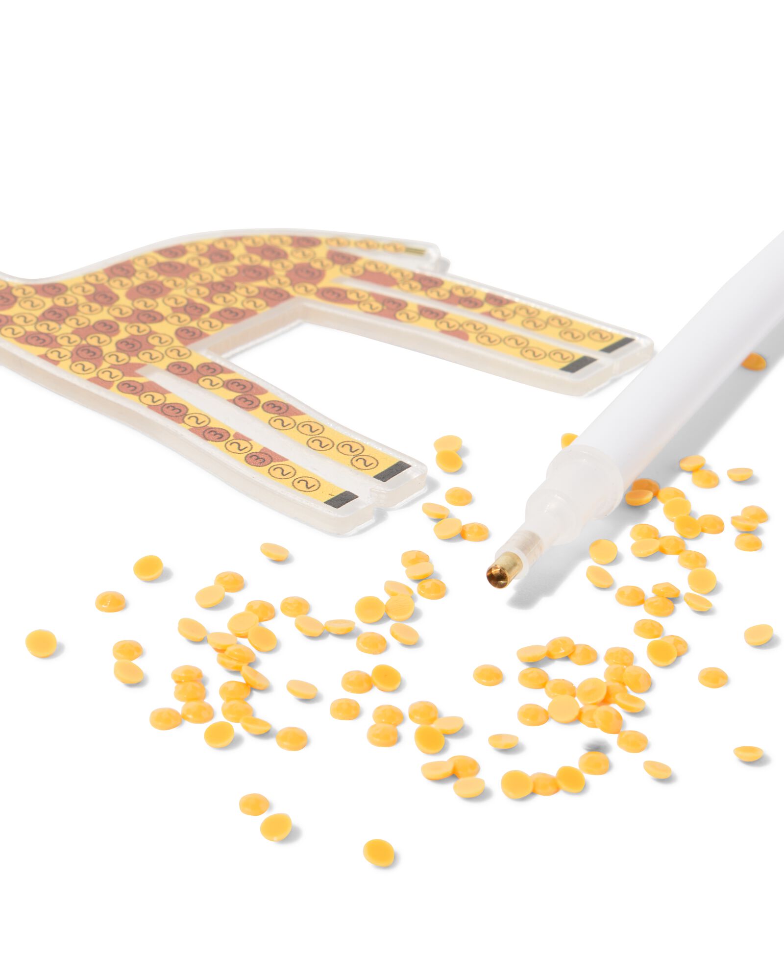 diamantcreaties sleutelhanger giraf - 15900354 - HEMA