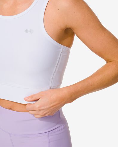 top de sport femme support moyen blanc - 1000030848 - HEMA