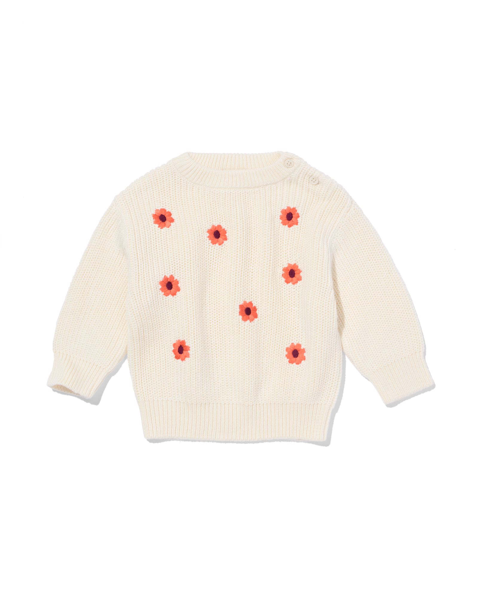 pull b&eacute;b&eacute; fleurs &eacute;cru &eacute;cru - 33073570ECRU - HEMA