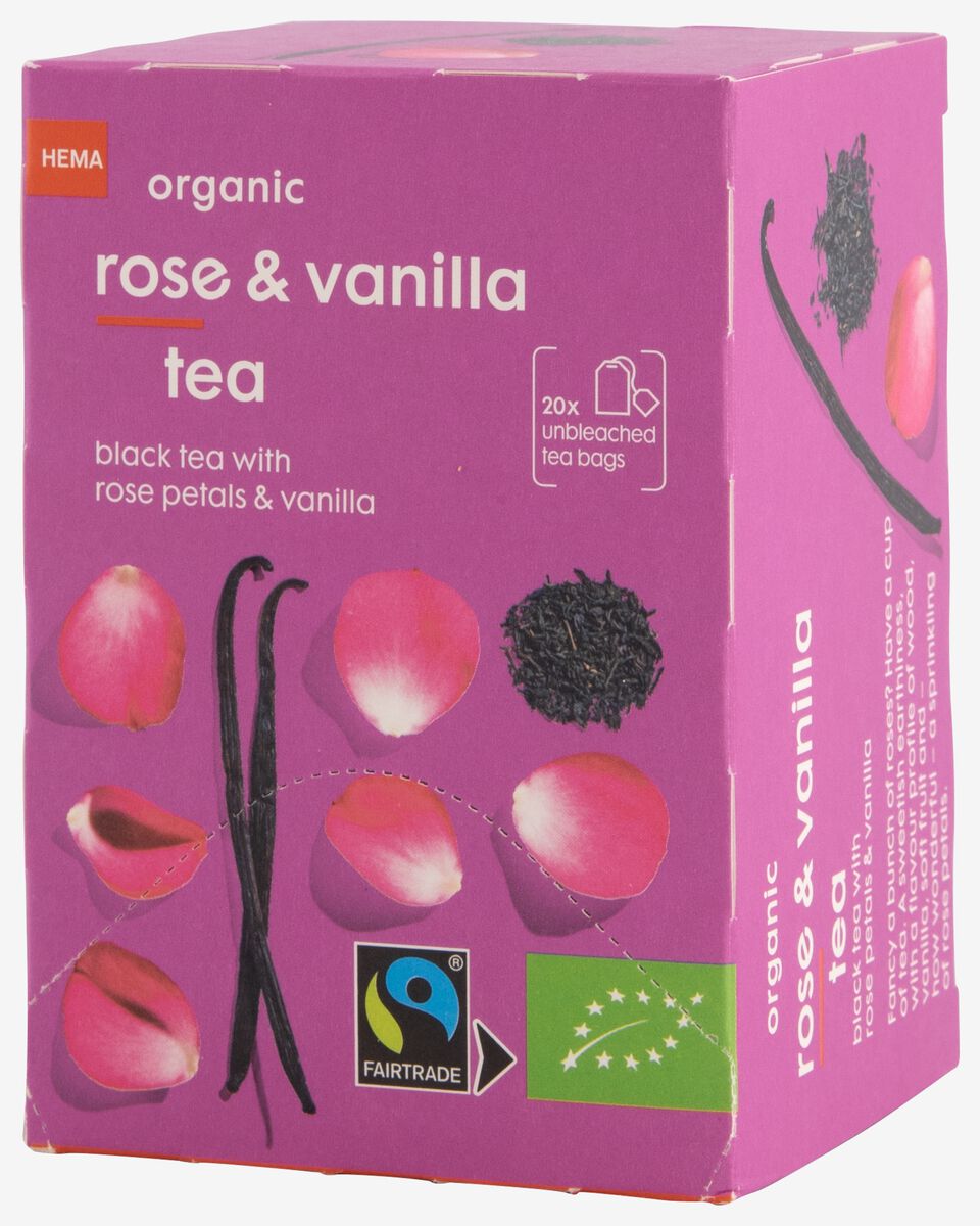 Bio-Tee Vanille und Rosen, 20 Beutel - 17190001 - HEMA