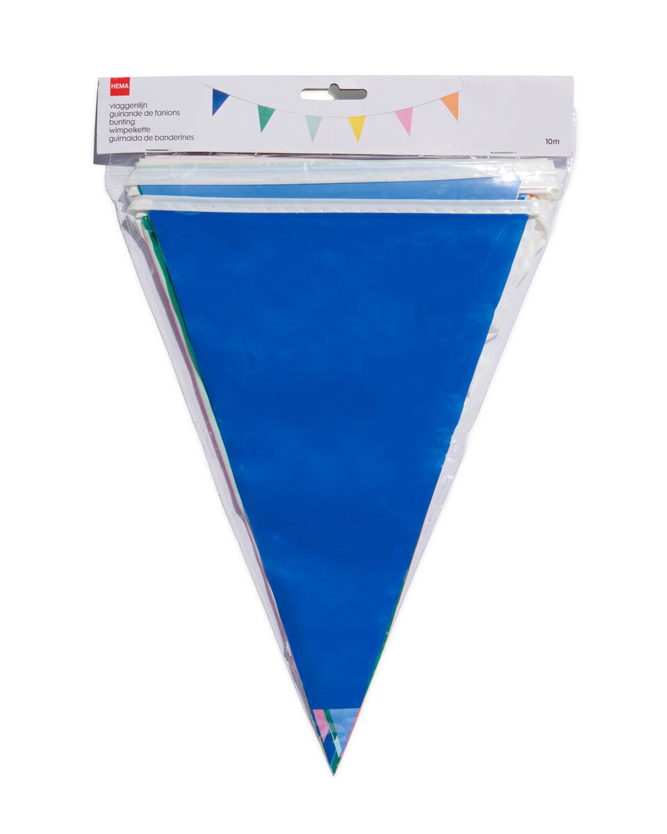 terug Doe mee ga sightseeing vlaggenlijn plastic kleurrijk 10m - HEMA