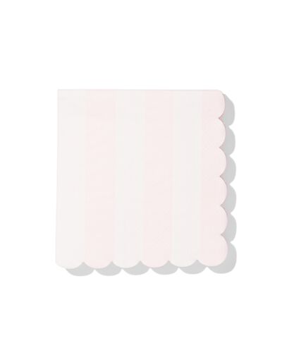 Servietten 24 &times; 24 cm Papier Streifen Rosa &ndash; 20 St&uuml;ck - 14200163 - HEMA