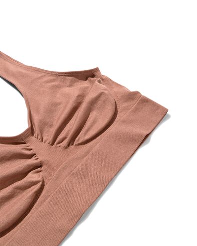 Damen-Bustier, nicht vorgeformt, nahtlos mittelbraun - 21850340MIDBROWN - HEMA