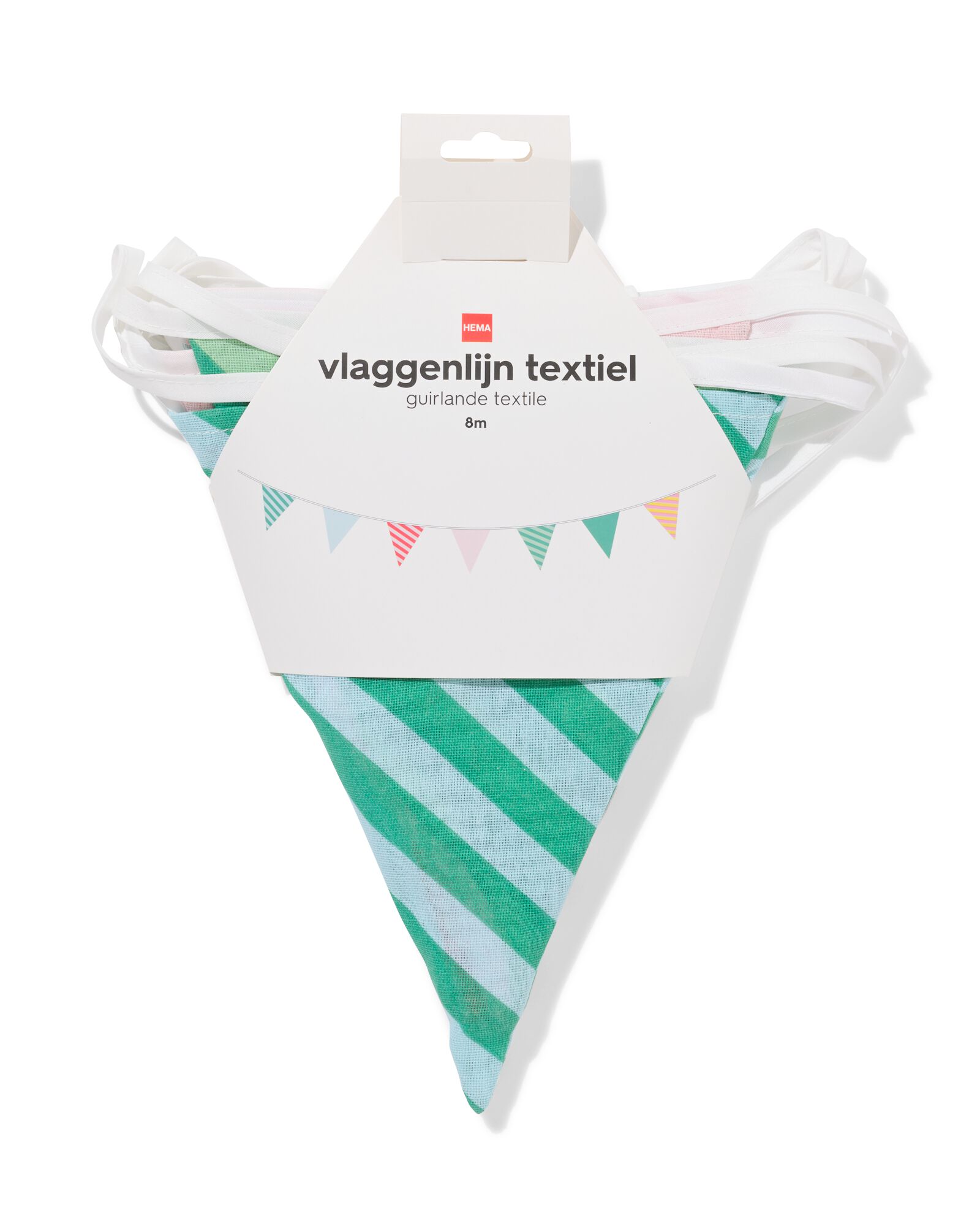 vlaggenlijn 8m stof kleur - 14250018 - HEMA