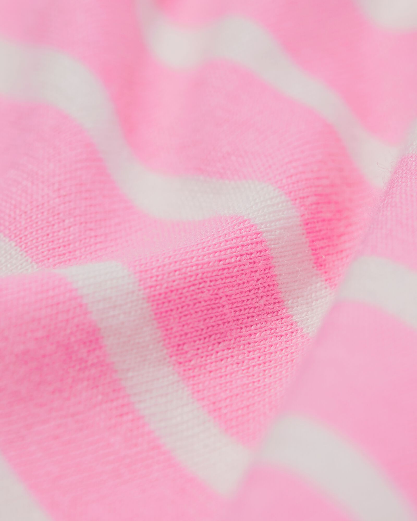 damespyjamatop jersey strepen roze roze - 23401660PINK - HEMA