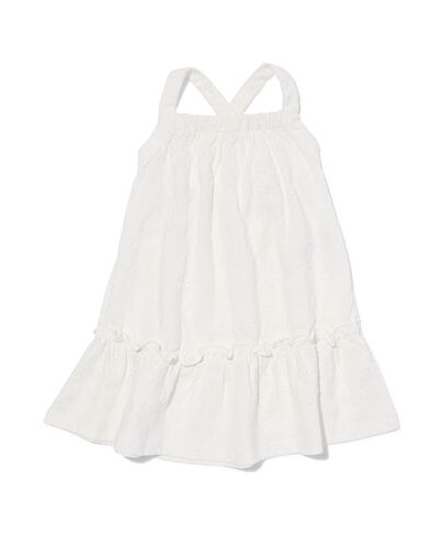 robe bébé broderie blanc cassé 74 - 33049053 - HEMA