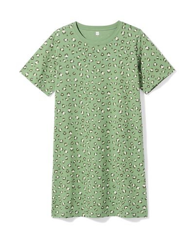 nuisette femme jersey l&eacute;opard vert vert - 23401325GREEN - HEMA