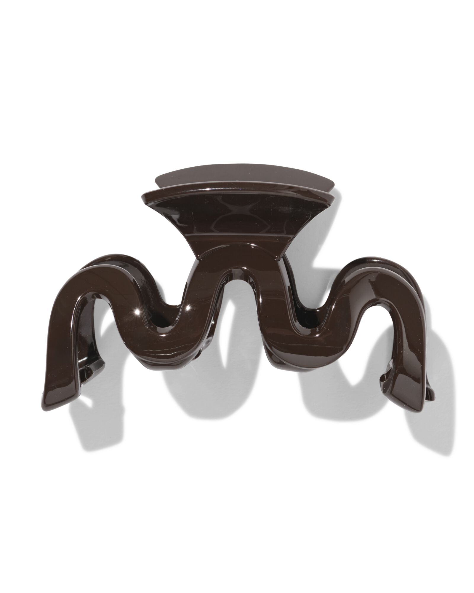 haarklem 10cm swirl bruin - 11800225 - HEMA