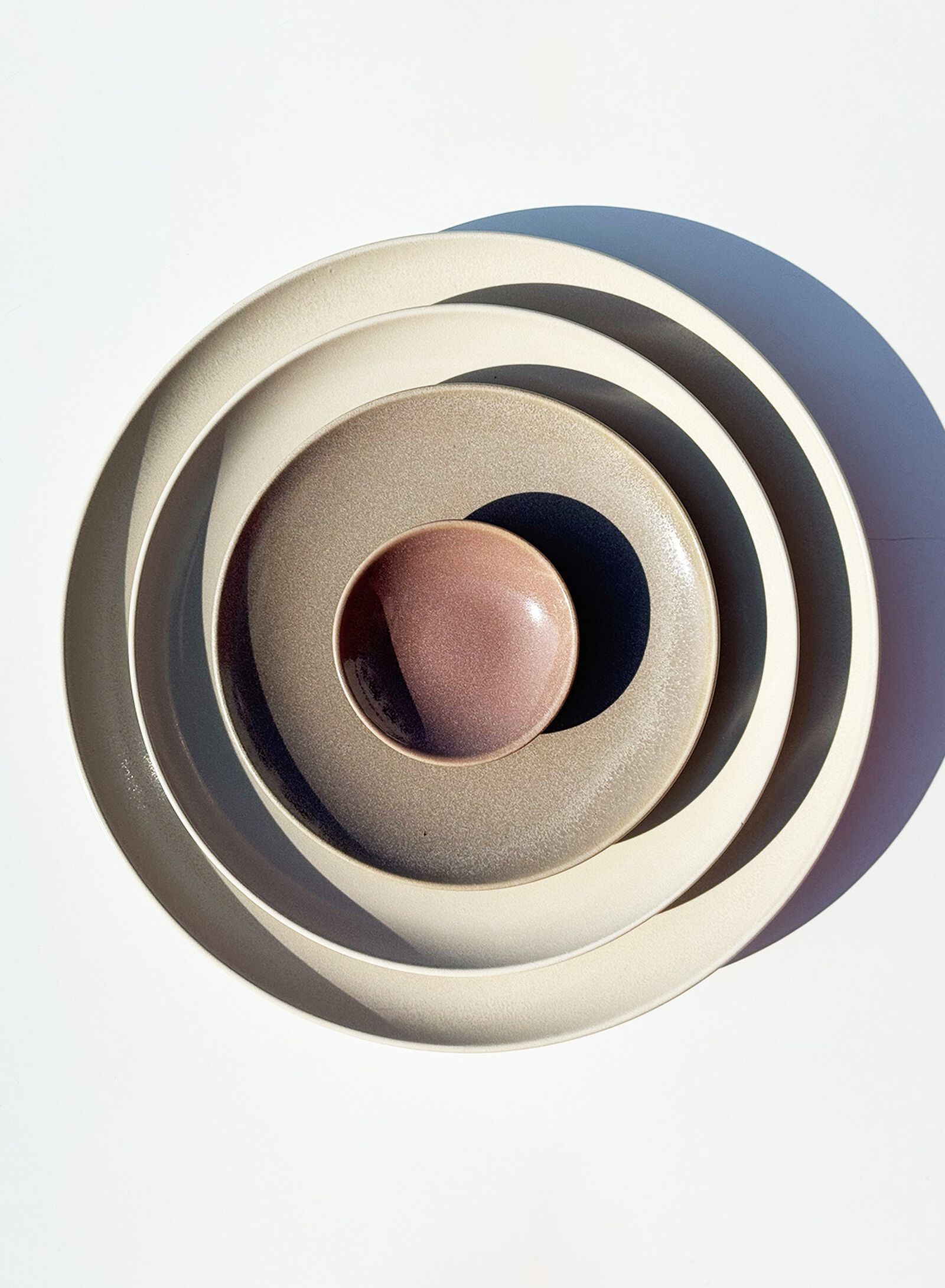 Sch&auml;lchen, &Oslash; 8 cm, PUUR, reaktive Glasur, Beige  - 9650139 - HEMA