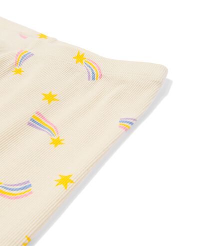 Kinderpyjama gerippt mit Sternen eierschalenfarben - 23001440OFFWHITE - HEMA