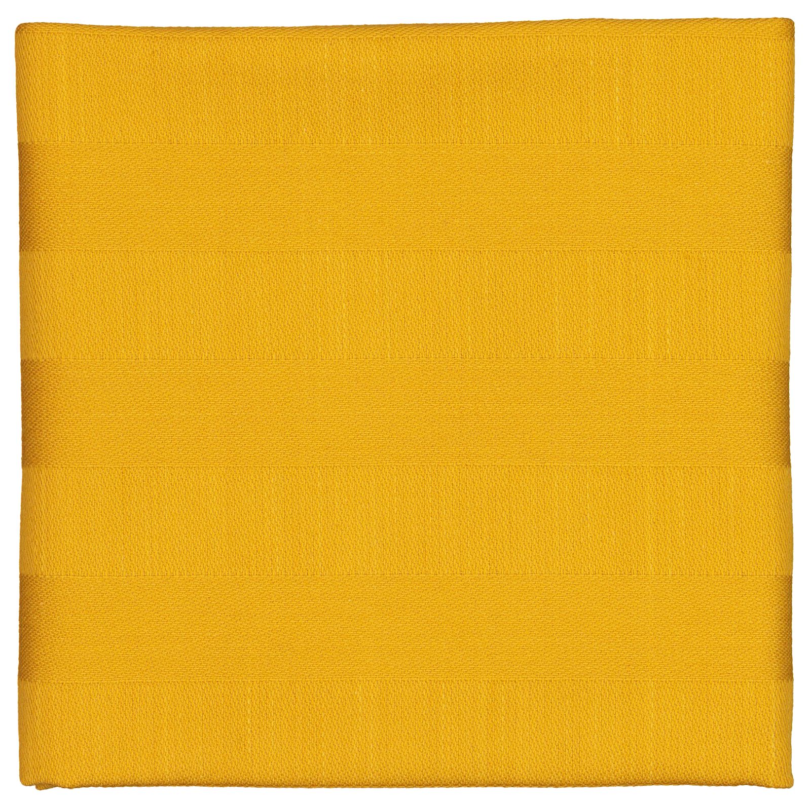 theedoek 65x65 katoen oker - 5410097 - HEMA