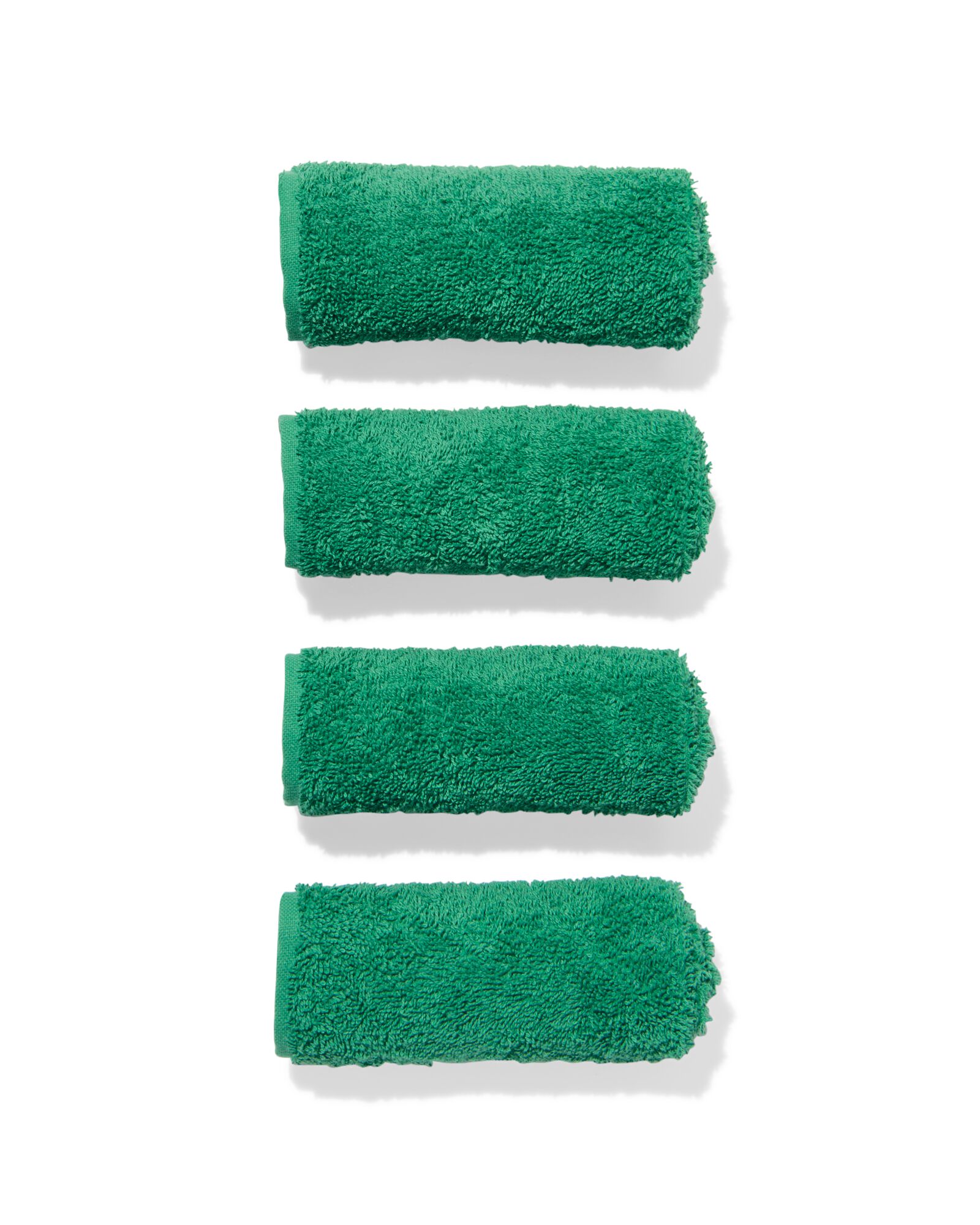 serviettes de bain - qualit&eacute; &eacute;paisse vert moyen d&eacute;barbouillettes 30 x 30 - 5282881 - HEMA
