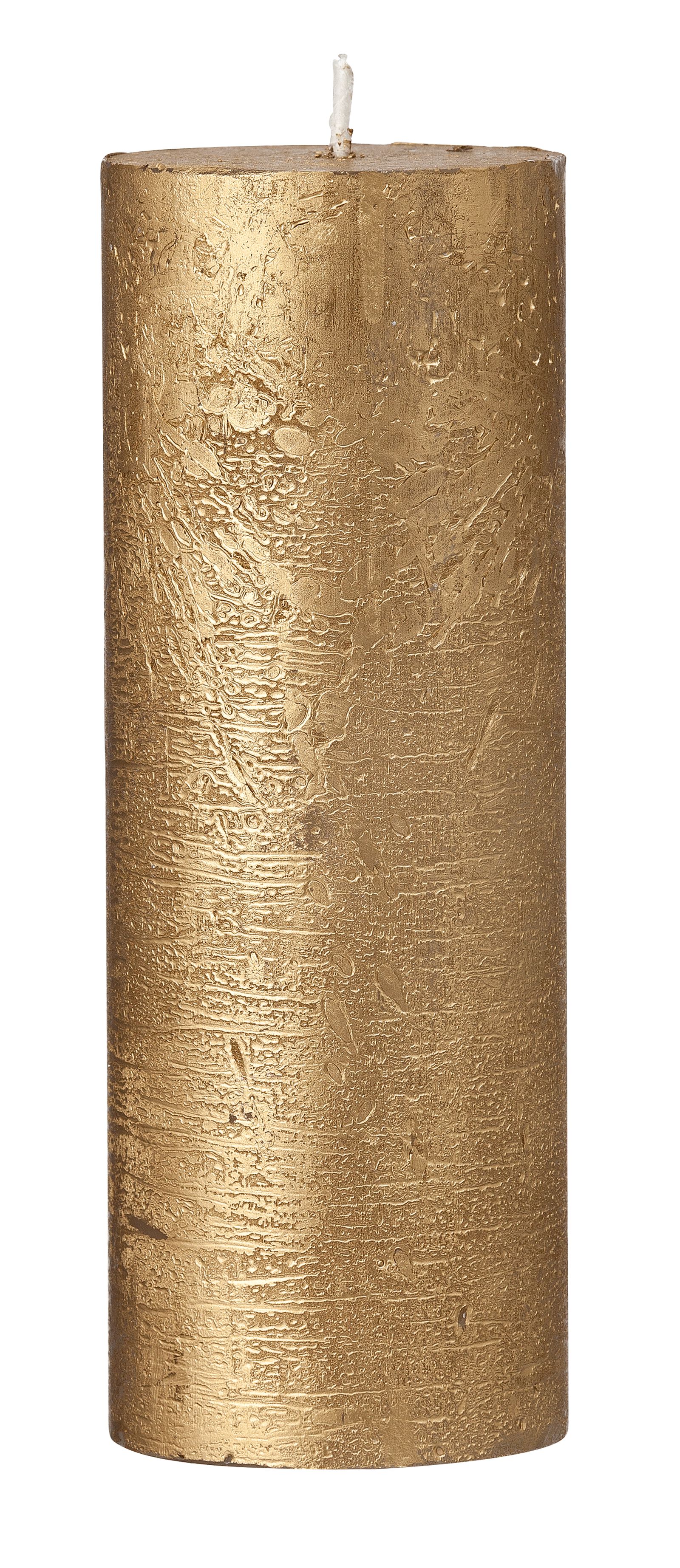 bougie rustique - 19x7 cm - or or 7 x 19 - 13503217 - HEMA