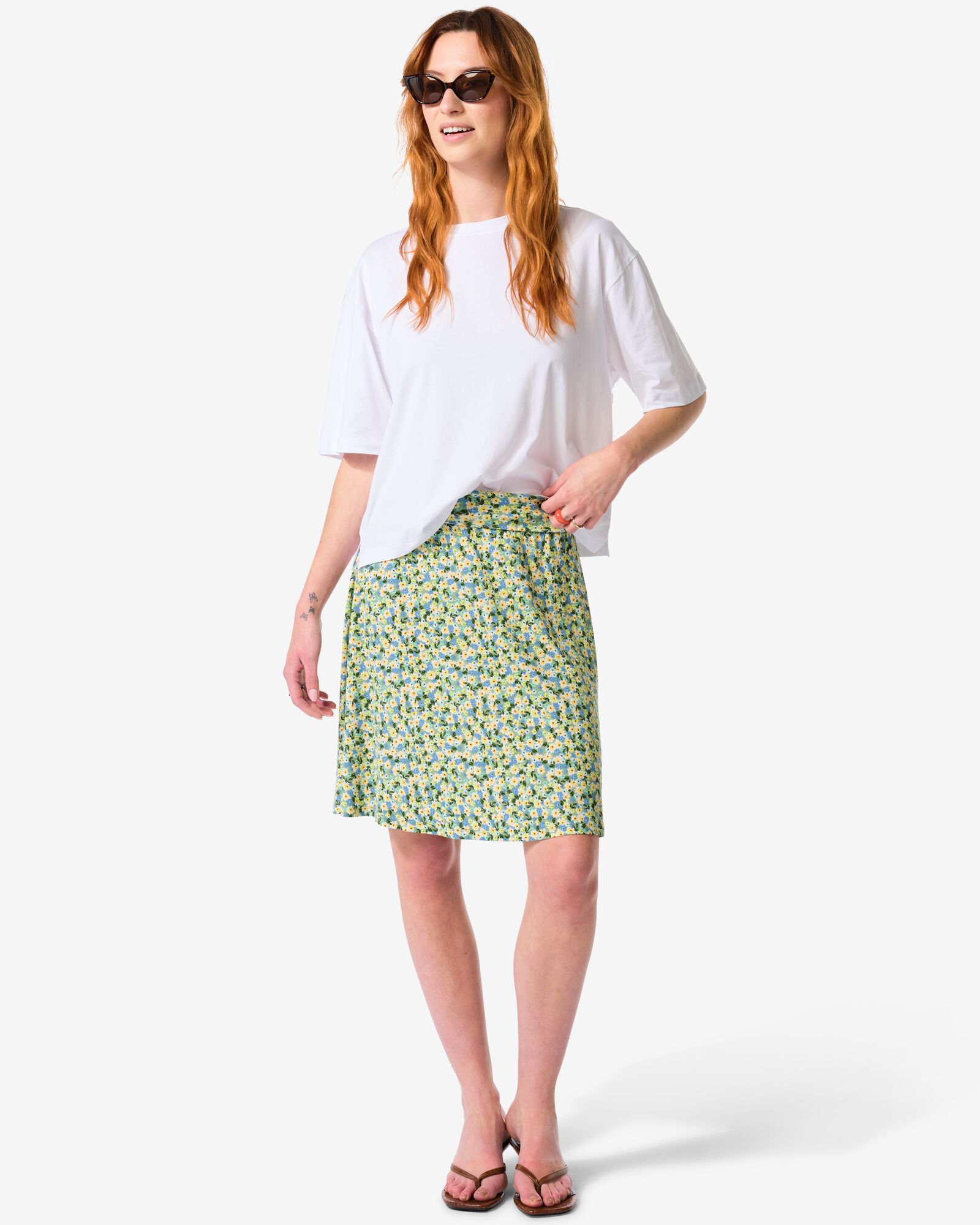 jupe femme Darly fleurs multi - 36360580MULTI - HEMA