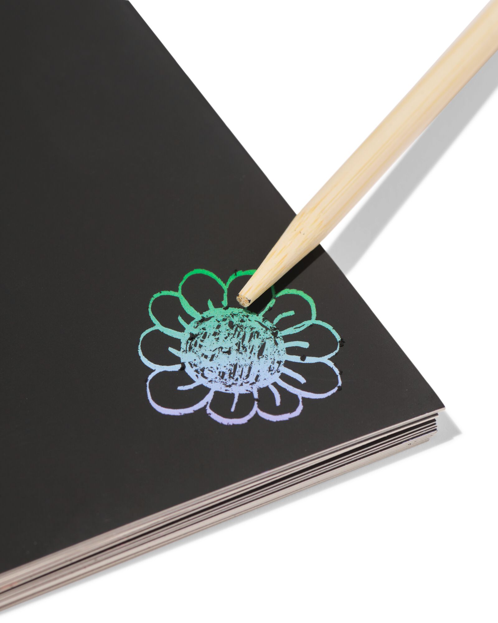 papier &agrave; gratter arc-en-ciel A5 - 20 pi&egrave;ces - 15900621 - HEMA