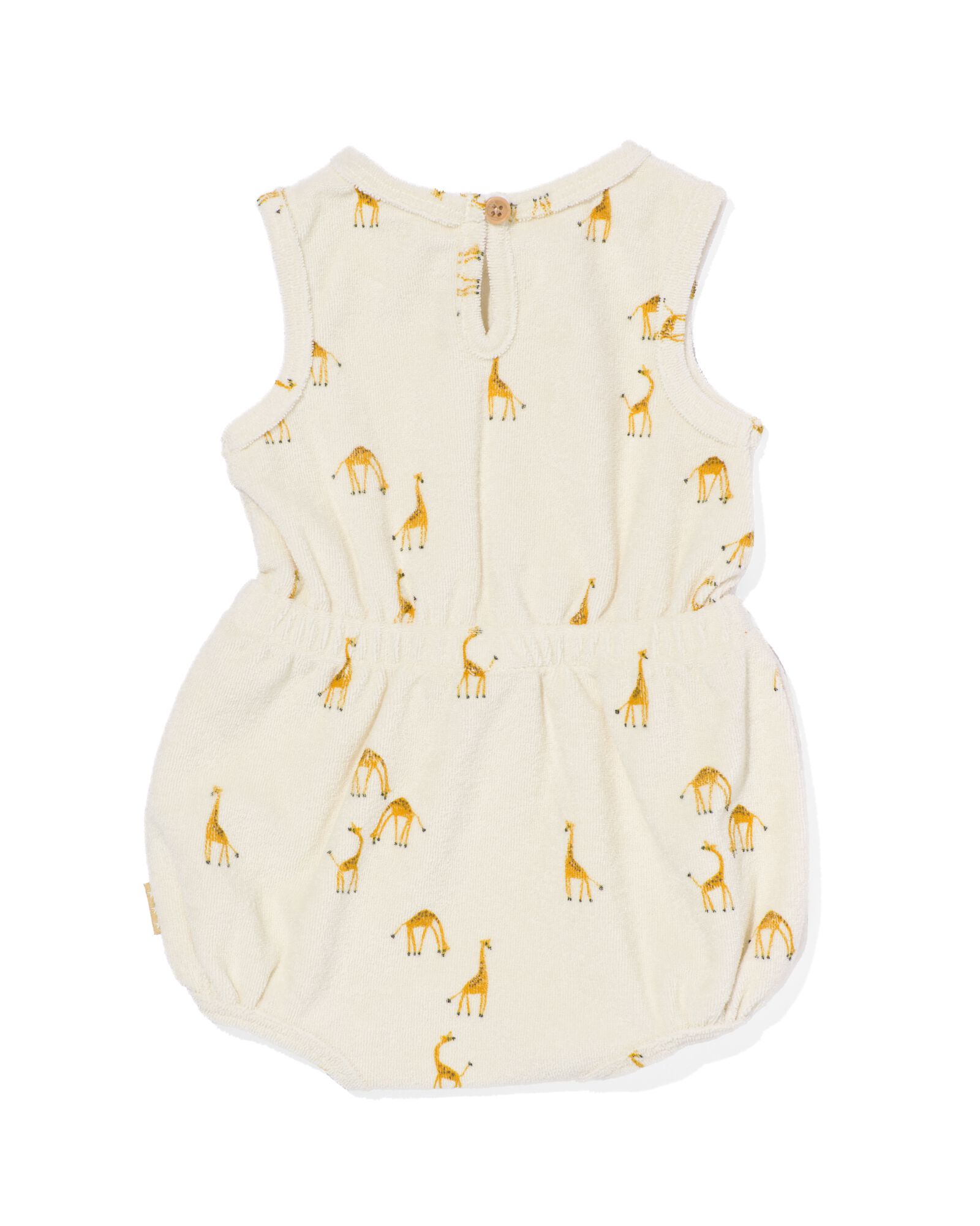 combinaison nouveau-n&eacute; tissu &eacute;ponge girafe &eacute;cru - 33492910ECRU - HEMA