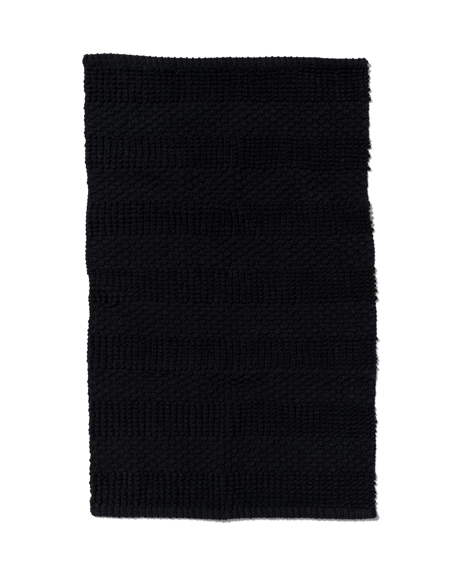 hema tapis de bain 50x80 rayures noir (noir)