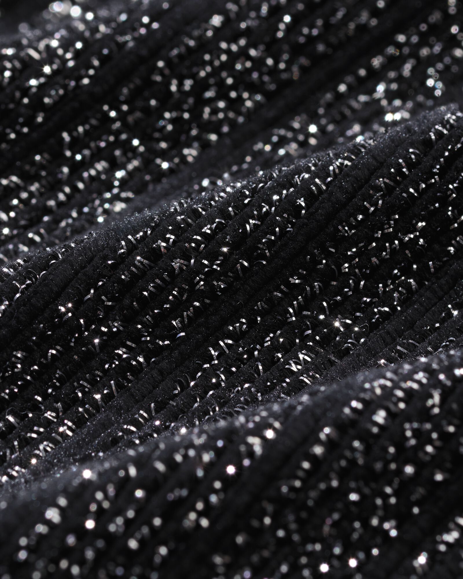 robe velours enfant noir - 30832200BLACK - HEMA